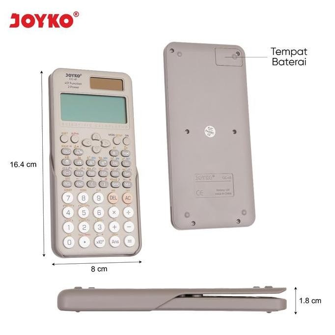 

Joyko Cc 61 Scientific Calculator Sama Fx-991Es Kalkulator Ilmiah Ori