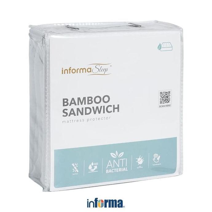 Informa Sleep 120X200 Cm Pelindung Kasur Bamboo Sandwich