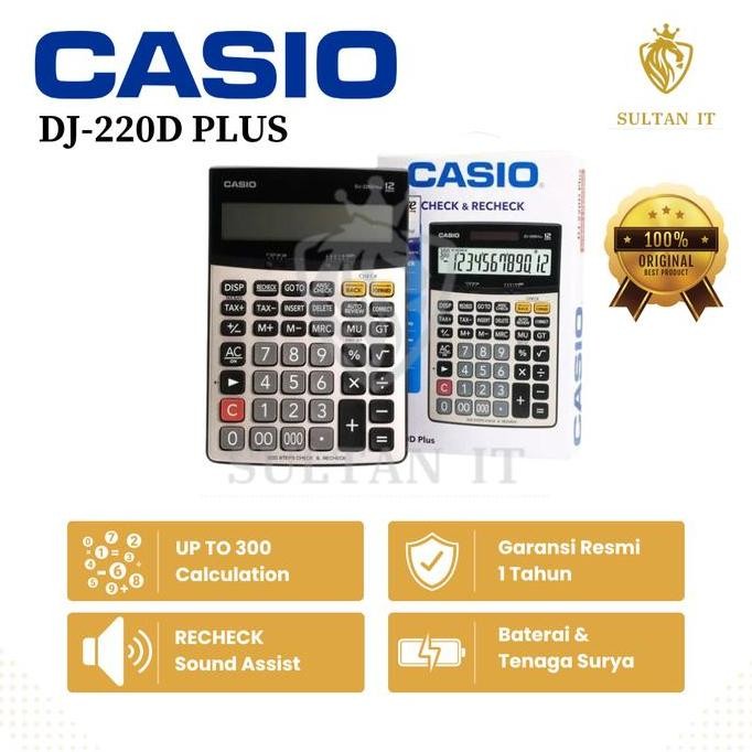 

Kalkulator Casio Dj 220D Plus Original