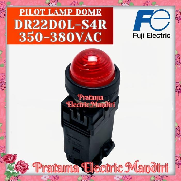 Pilot Lamp DR22 DOL-S4R RED 380VAC Diameter 22mm FUJI ELECTRIC