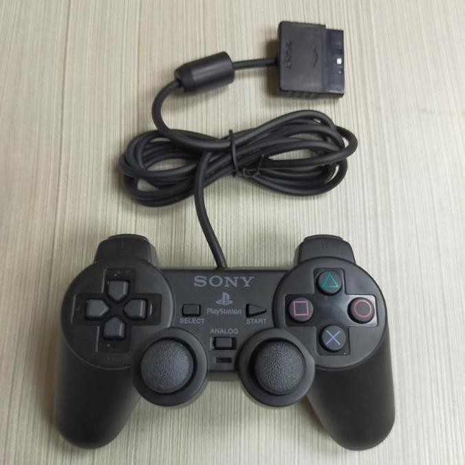 Produk Baru Stik PS2 Getar TW Hitam - Controller PS2 Ori Pabrik Getar