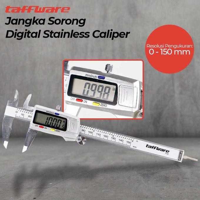 

Taffware Jangka Sorong Kaliper Sigmat Digital Stainless Steel 150Mm - Yxb