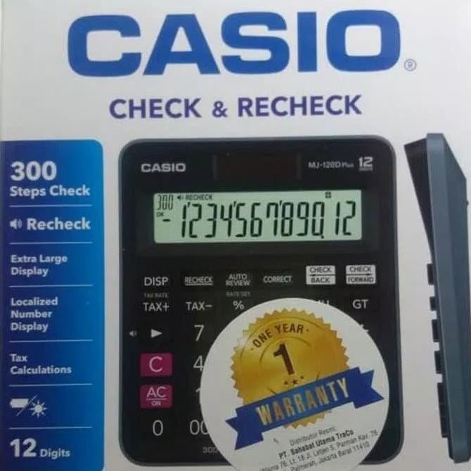 

Kalkulator Casio Mj-120D Plus Check & Correct / Calculator Mj120D