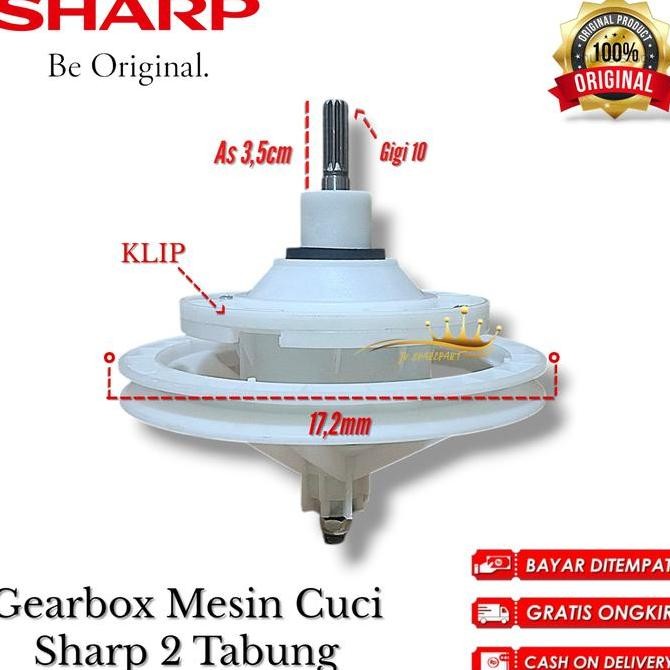 [SHARP ES-T95DA] Gearbox Gear Box Mesin Cuci Sharp ES-T95DA Original 2 Tabung MURAH