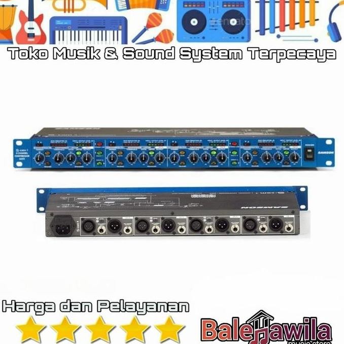 Equalizer Samson S.Com4 Scom4 4Channel 4 Channel Compressor Gate