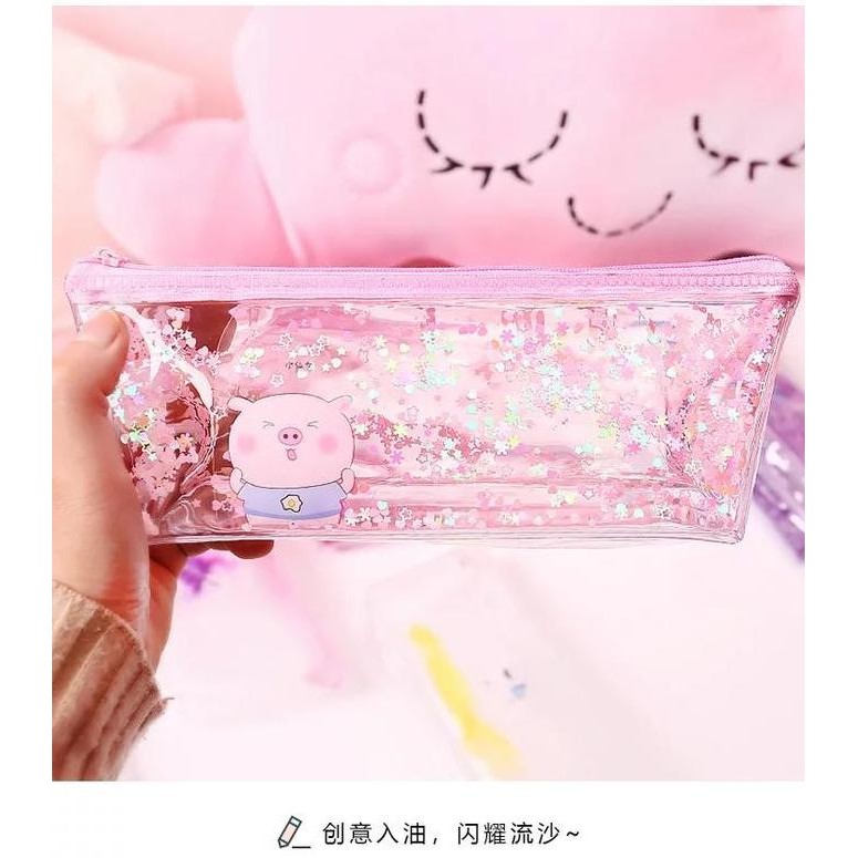 

Kotak pensil kartun/Gadis kreatif pasir hisap/pen case LA