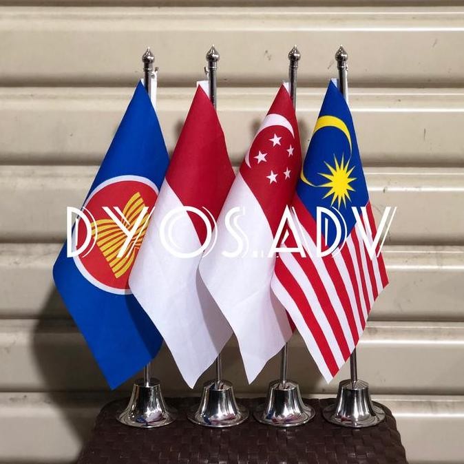

Baru Bendera Meja + Tiang Stainless Steel Model Resmi Kantor