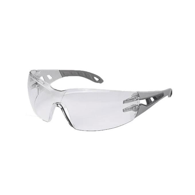 UVEX Safety Glasses Pheos Mirror Lens Light Grey Grey Frame Anti Fog