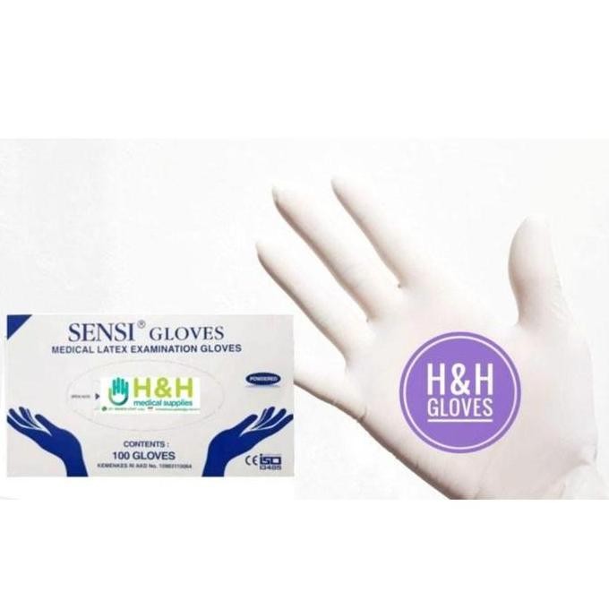 Sarung Tangan Sensi /Sarung Tangan Latex Sensi Powder / Sarung Tangan