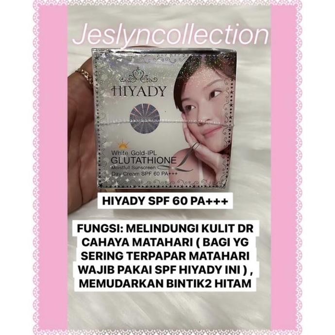 HI YADY BEAUTY INTENSIVE BRIGHTENING CREAM DAN SERUM / SUNBLOCK HIYADY