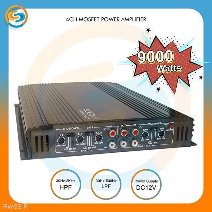 AMPLI 4CH MOSFET POWER AMPLIFIER 4 CHANNEL RWSS R