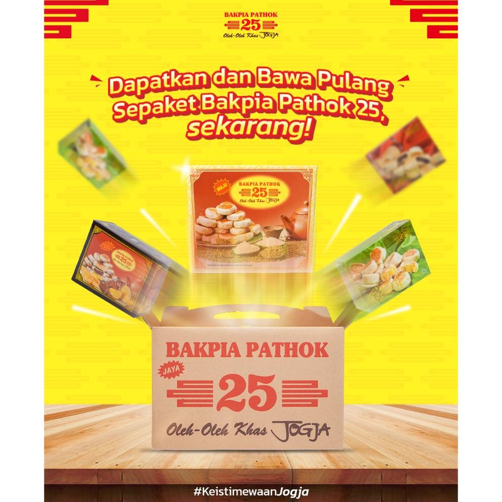

Hot Bakpia Pathok 25 Original Kacang Hijau | Oleh-Oleh Khas Jogja N.-150