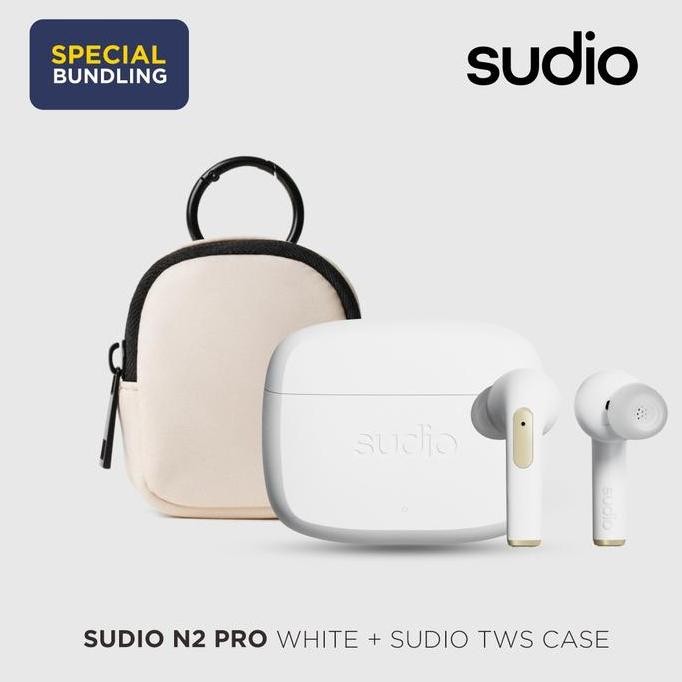 Sudio N2 Pro White - True Wireless Bluetooth in-Ear Earbuds with ANC