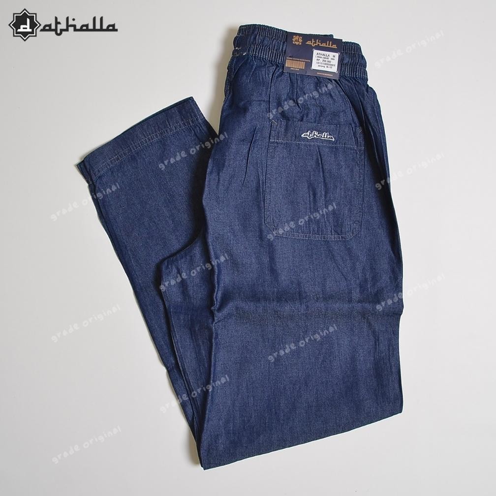 DE2 - Celana Sirwal Pria Dewasa Jumbo Premium Sholat Muslim Syari Panjang Cingkrang 7/8 Kerja Kantor