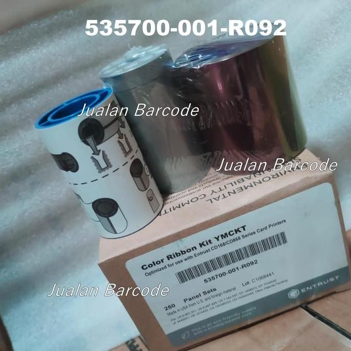 R092 RIBBON WARNA COLOR DATACARD CD168 CD 168 - YMCKT 535700-001-R092