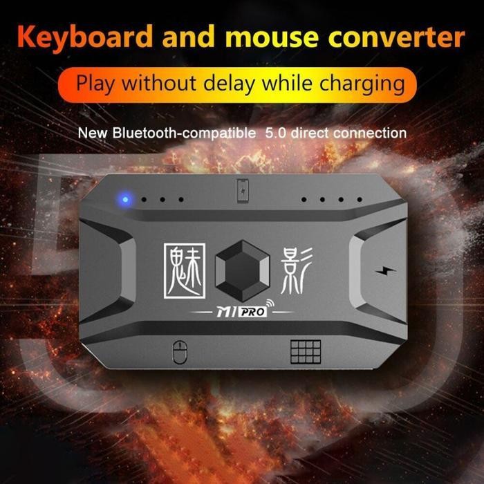 Converter Mipro Mouse Gaming Keyboard Wireless Bluetooth 5.0 Android Ios Computer Pc Tablet