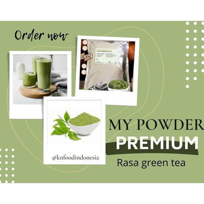 

Premium Green Tea Matcha - Bubuk Minuman Cheese Tea Rasa Green Tea (Mine)