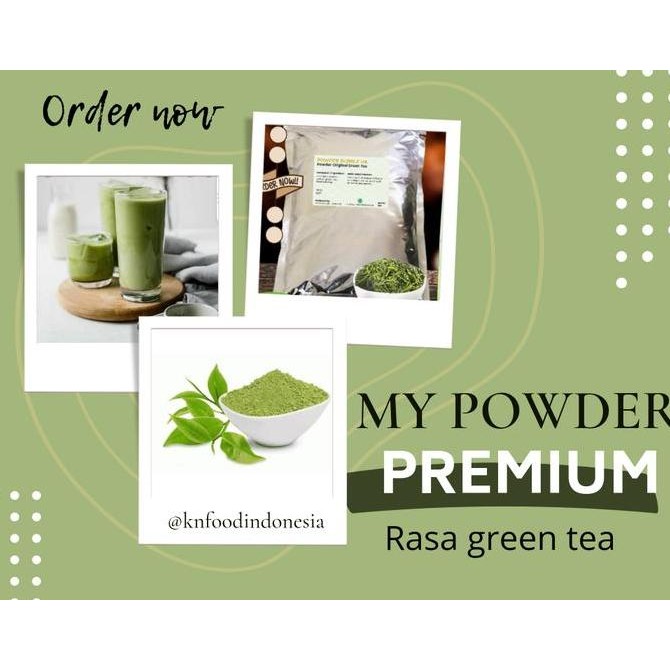 

Powder Premium Matcha Green Tea- Green Tea Kualitas Hotel & Cafe 1 Kg (Mine)