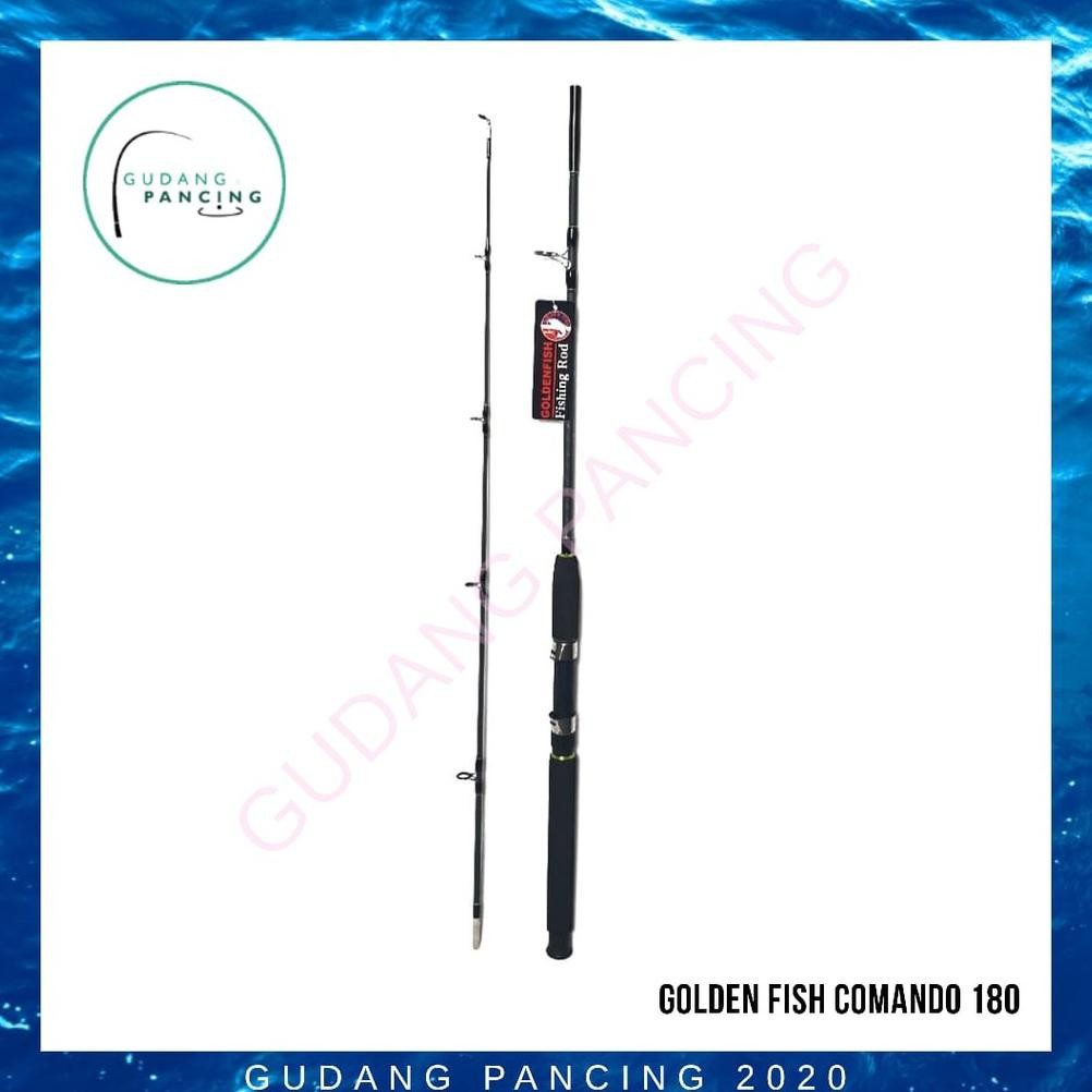 Terlaris Rod / Joran Pancing Golden Fish Comando 180 | Fiber Solid