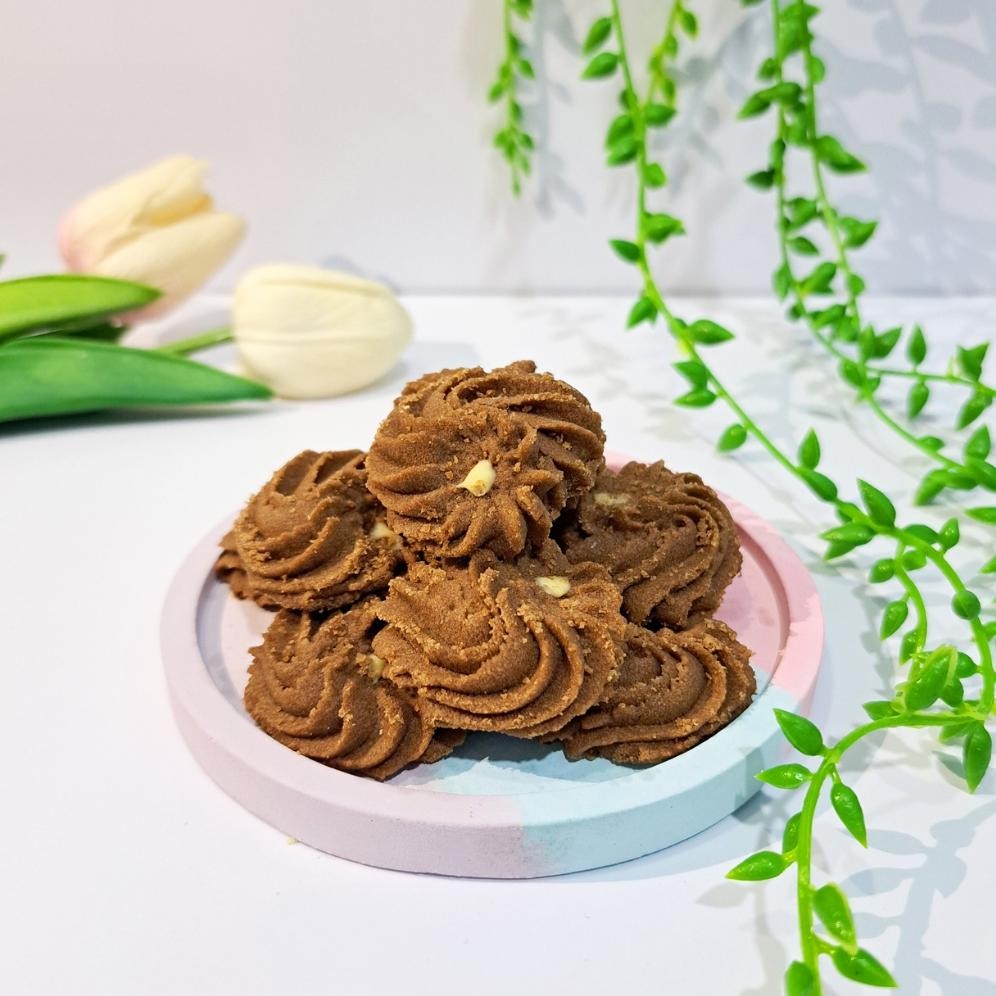 

Ready_Stock_Cod Beli 1 Gratis 1| Kue Semprit Pure Choco | Bibasnacks Be-120