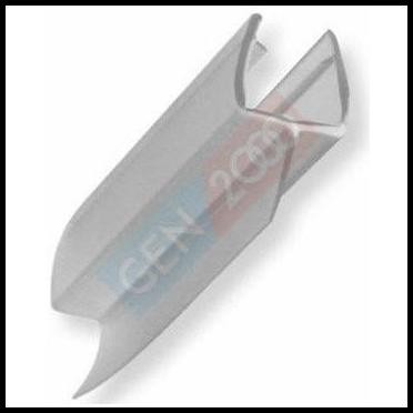 Seal Pintu Kaca Sirip Tengah Glass Clip Seal Sirip Pintu Kaca Tempered