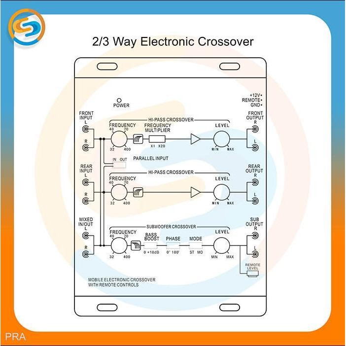 Crossover 2/3 Way Mobile Electronic Crossover - Crossover Mobil Aktif Terbaik Berkualitas
