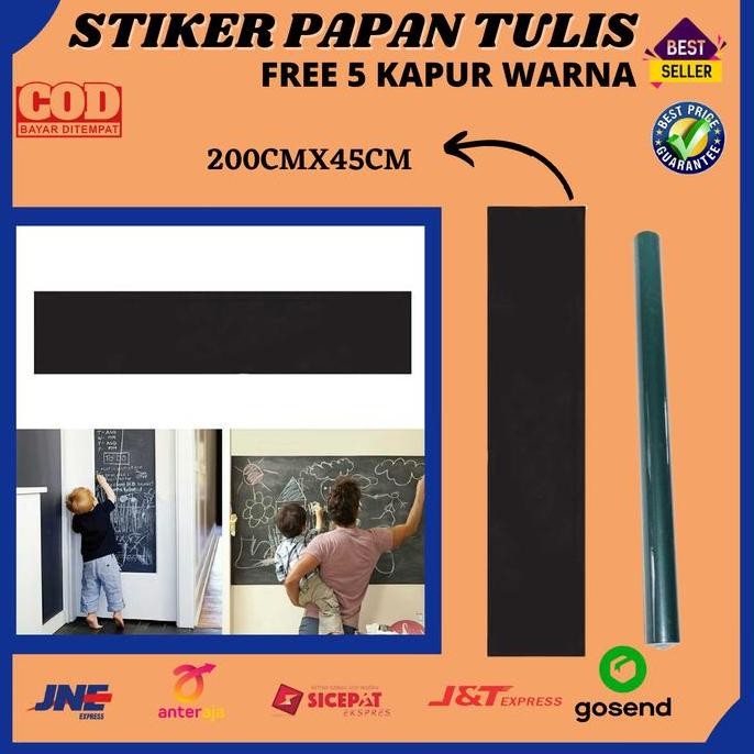 

Sticker Stiker Wallpaper Papan Tulis Tempel Dinding Blackboard Kapur