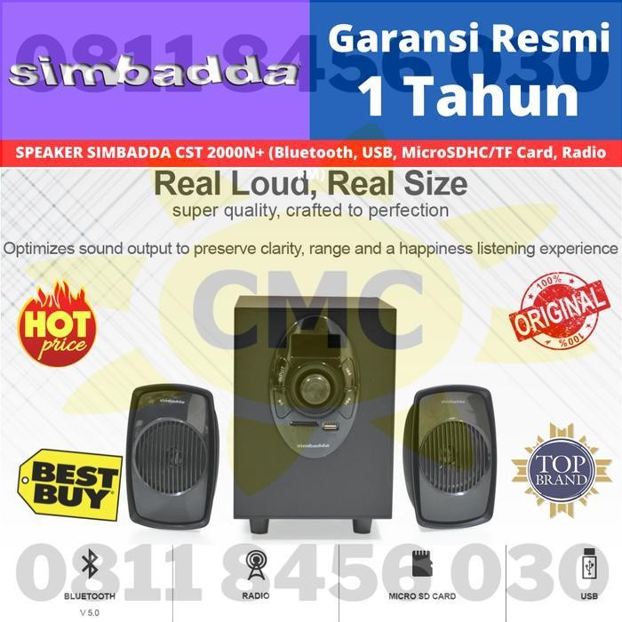 Simbadda Speaker CST 2000N Plus CST 2000 N+ Terbaru Berkualitas