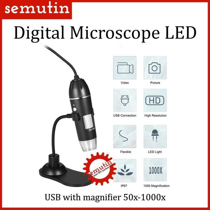 

Mikroskop Digital Elektronik Led 50X-1000X / Usb Microscope Dengan Bracket