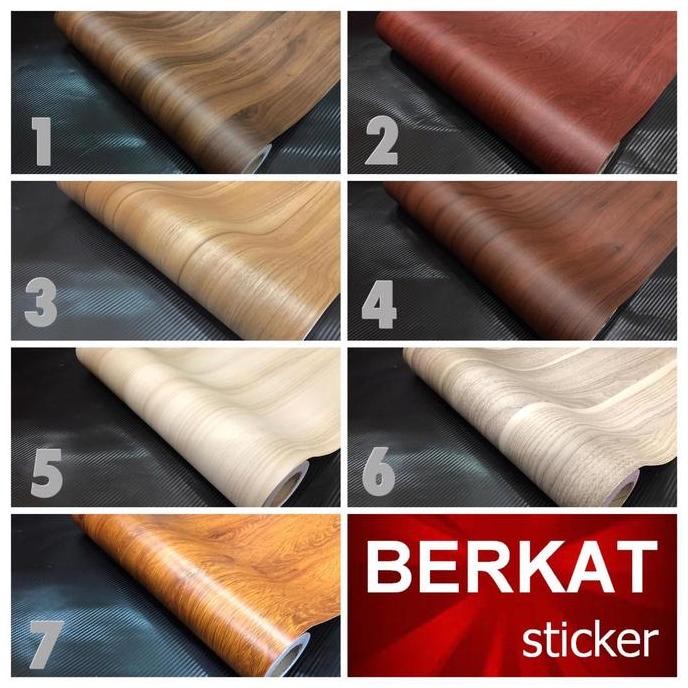 [Roll] Sticker Motif Kayu Stiker Skotlet Dekorasi Wood