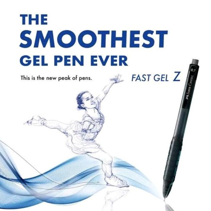 

Faber Castell Fast Gel Z Mechanical Click Gel Pen Pulpen Cetek Cetrek