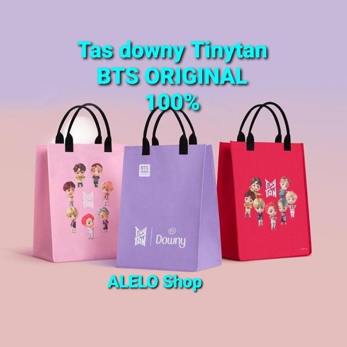 Downy Tinytan Bts Tiny Tan Tote Bag Souvenir Tas Jinjing Bangtan Ori