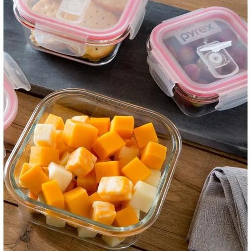 Pyrex Easy Vent Glass Storage Container / Wadah Penyimpanan Kaca / Toples Kaca PM