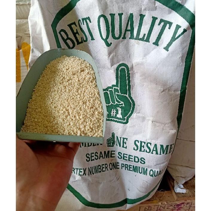 

Wijen Putih Gr 12Kilogram Sesame Seeds Quality Fresh