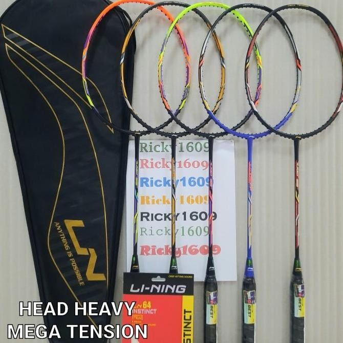Sale! Raket Li-Ning Turbo 99 Raket Badminton Head Heavy 30 Lbs Original