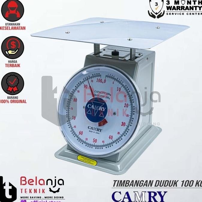 Camry Timbangan Duduk Jarum 100 Kg Alat Ukur Duduk Camry 100Kg