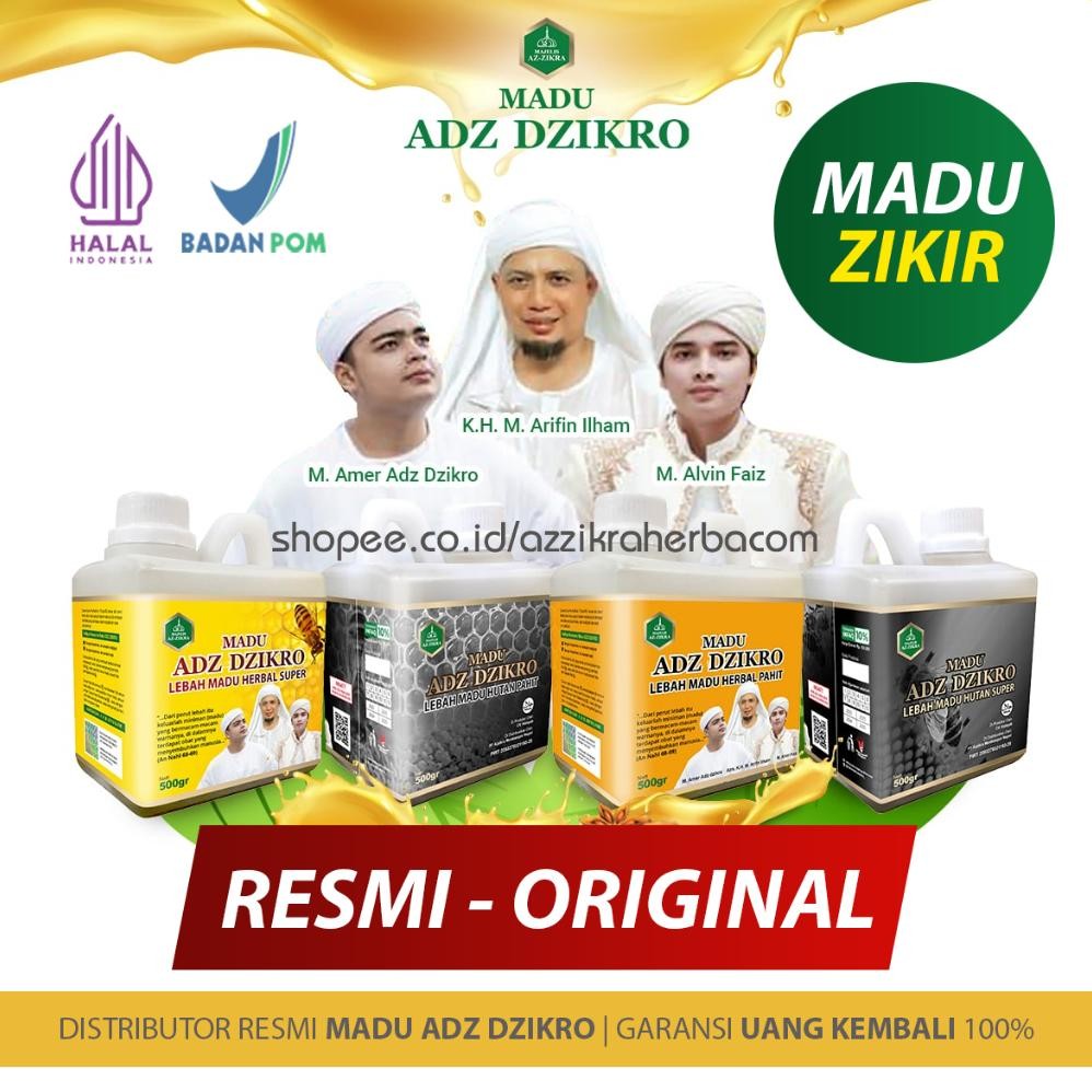 

(Terbaru) Madu Adz Dzikro Hutan Herbal Super Original Hitam Pahit Asli 100% 500 gr (Terlaris)
