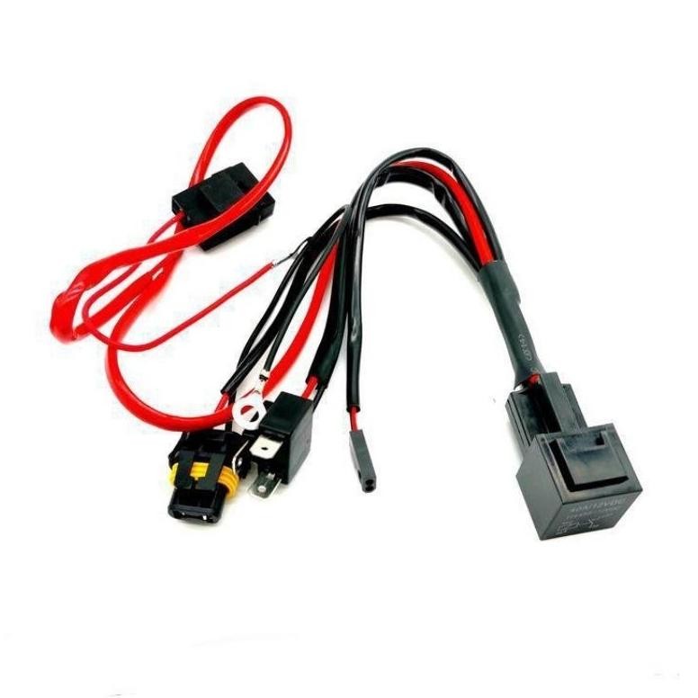 NEW- Kabel Set Relay H4 Relay Lampu Biled Projie HID Led Motor Led Mobil H4 CR7 12V Premium Quality
