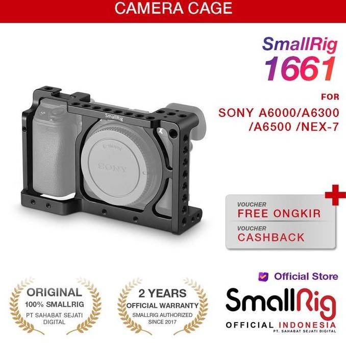 TERBARU SMALLRIG CAMERA CAGE SONY A6000 A6300 A6500 1661 - RIG KAMERA DSLR MIRRORLESS