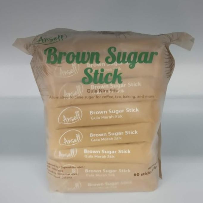 

Baru Ansell Brown Sugar Stick - Gula Merah Stik 8g x 60pcs Praktis Minuman