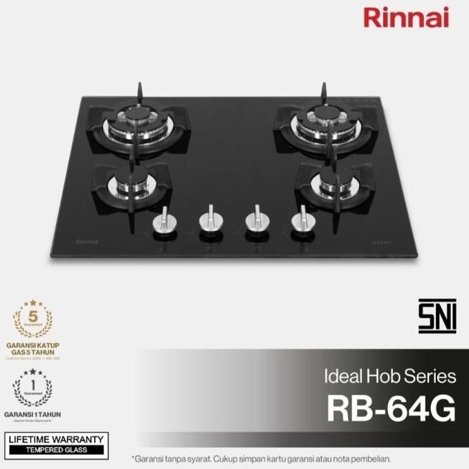 (cook) rinnai RB 64G kompor tanam 4 tungku