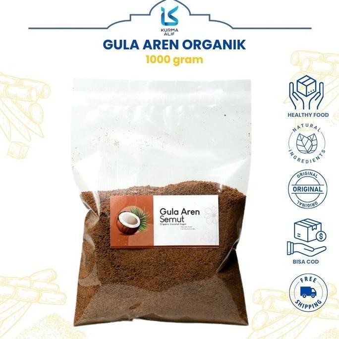 

Baru Gula Aren Bubuk Organik 1kg - Palm Sugar Brown Sugar Original