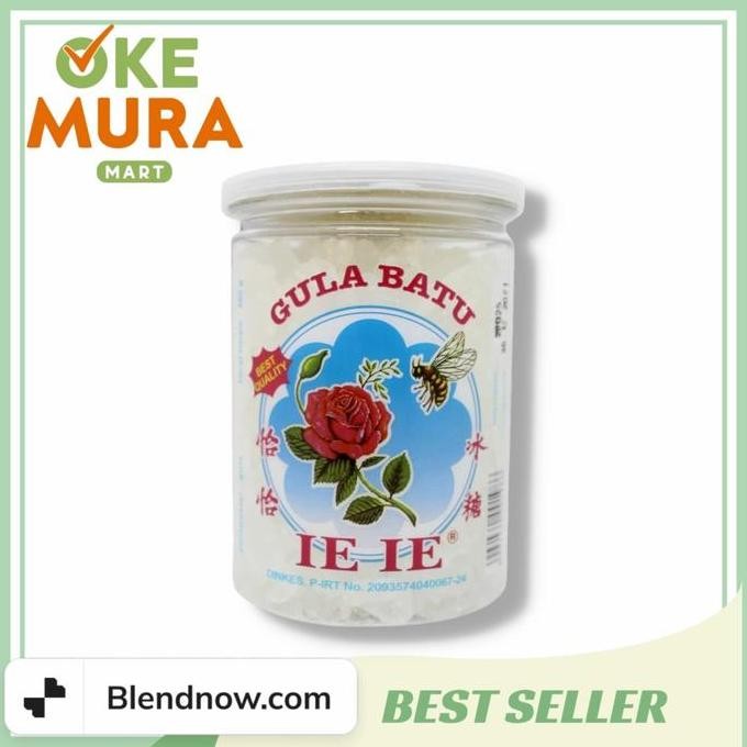 

Baru Gula Batu Crystal IE IE 800g Kemasan Toples Premium