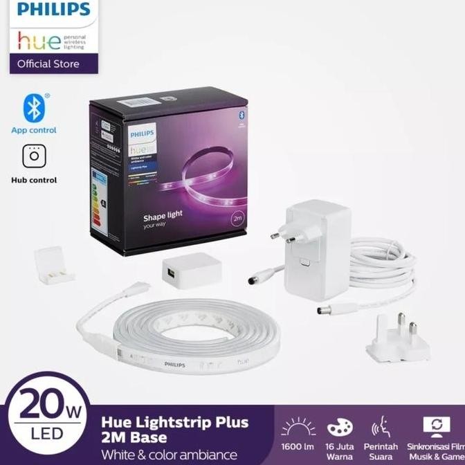 Philips Hue Smart Led Light Strip Plus Base Kit 2M 1700Lumen 20W Color