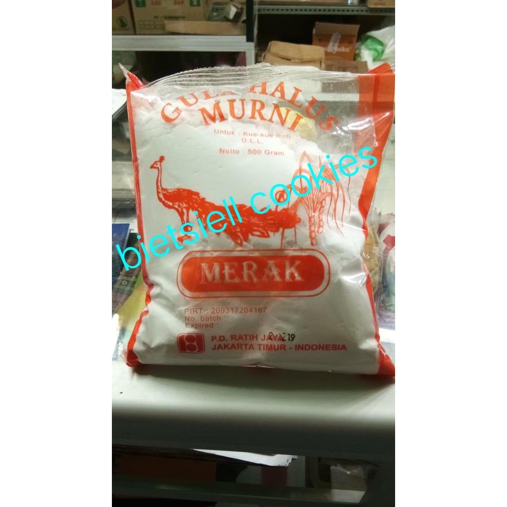 

Baru Gula Halus Cap Merak 500gr - Paket 10pcs/Karton untuk Kue