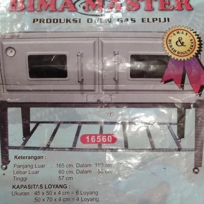 Oven Gas Bima Master 16560