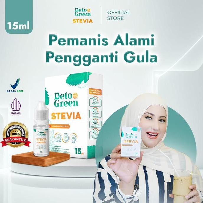 

Baru Detogreen Stevia 15ml - Pemanis Alami Cair Bebas Kalori