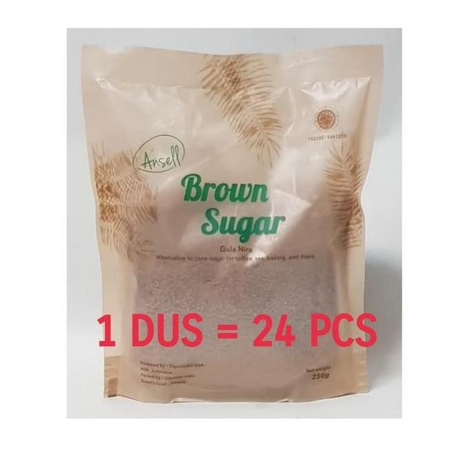 

Baru Ansell Brown Sugar 250gr (Dus Isi 24) - Gula Nira Instan
