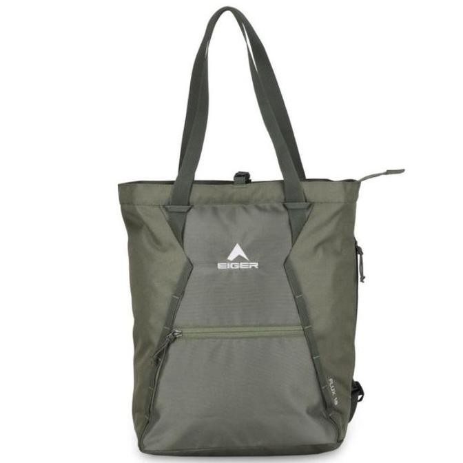 Tas Wanita Tote Bag Eiger 910007781 Olive Flux 18