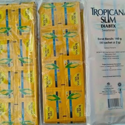 

Baru Tropicana Slim Diabtx 80 Sachet @2gr Sweetener Diet Diabetes
